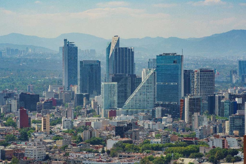 Aerial view of Mexico cityscape Aerial view of Mexico cityscape
